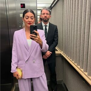 River Island Lavender Double-Breasted Suit Set